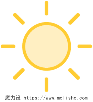 卡通太阳天气图标